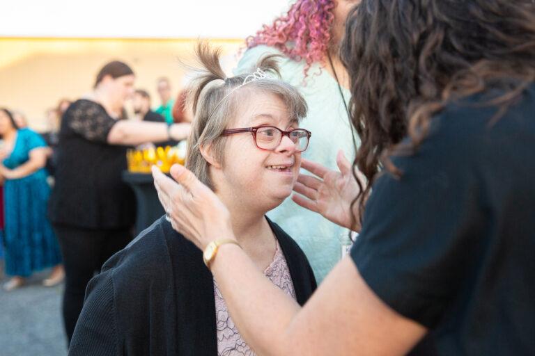 A joyful moment of welcome and connection in our community